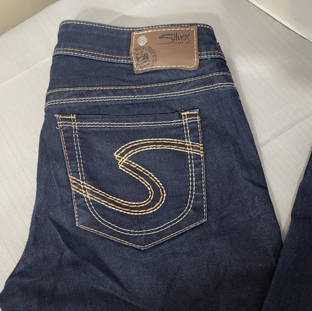 Silver Jeans Women's Dark Blue Skinny Jeans Size 29